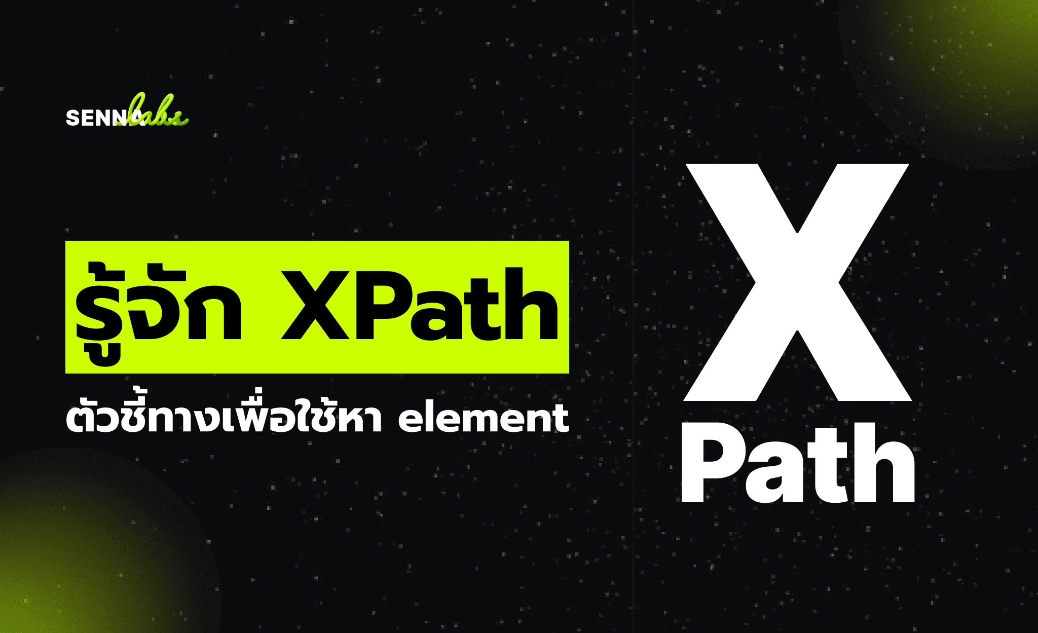 รู้จัก XPath ตัวชี้ทางเพื่อใช้หา element 