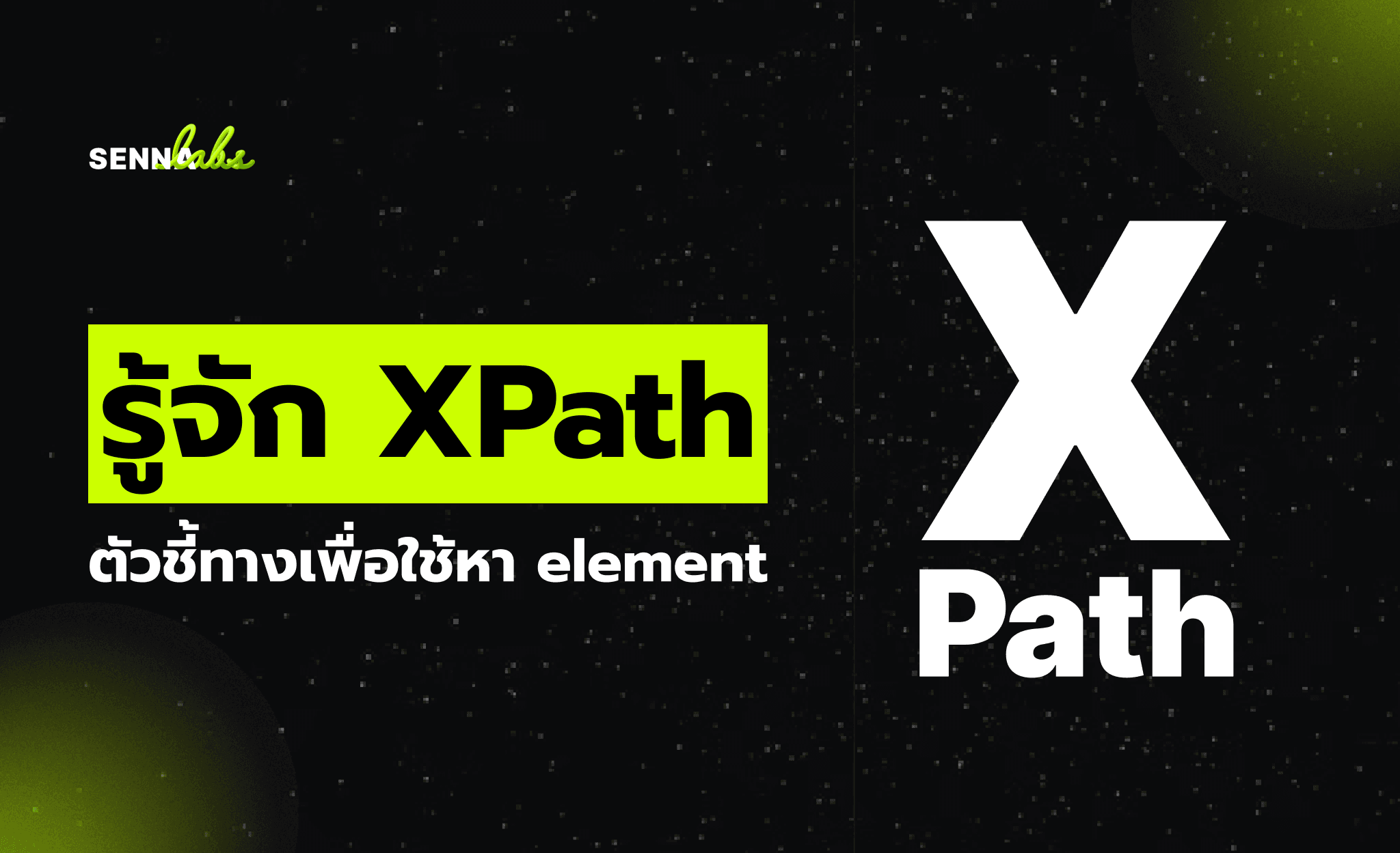 รู้จัก XPath ตัวชี้ทางเพื่อใช้หา element