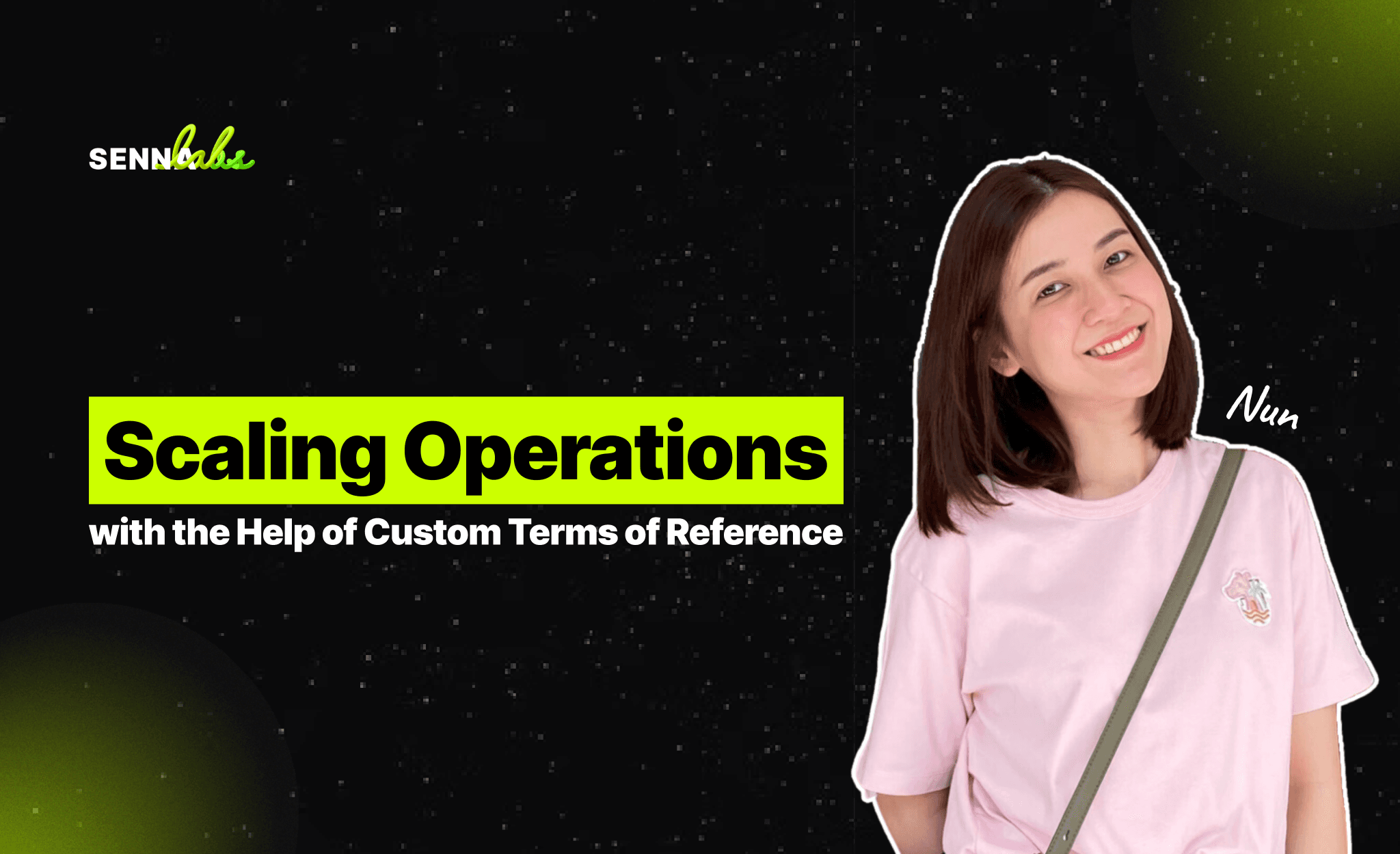 Scaling Operations with the Help of Custom Terms of Reference